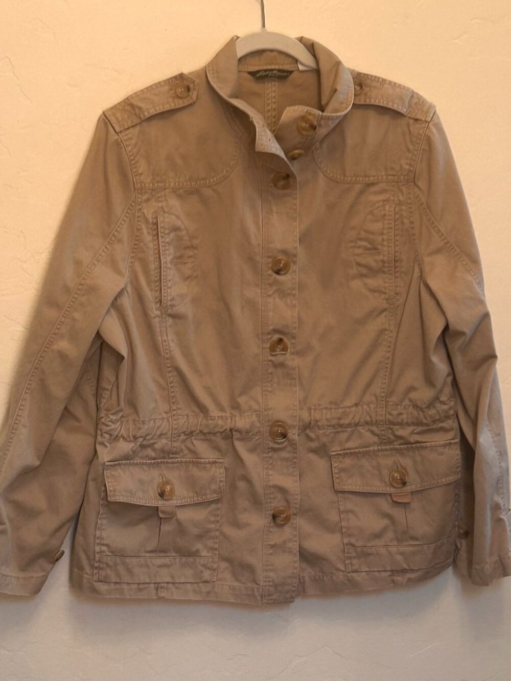Women's safari jacket, 2XL, khaki, like new #fall #outdoorchic #travel